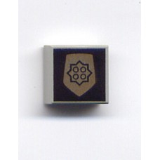 Part 3070bpb006 Light Gray Tile 1 x 1 with World City Gold Police Badge Pattern 